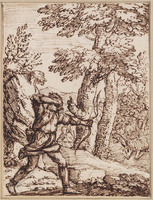 K V 002
          <br/>
          Jagers schietend op een hert
          <br/>
          <em>Onofri, Crescenzio (1634-1714)</em>